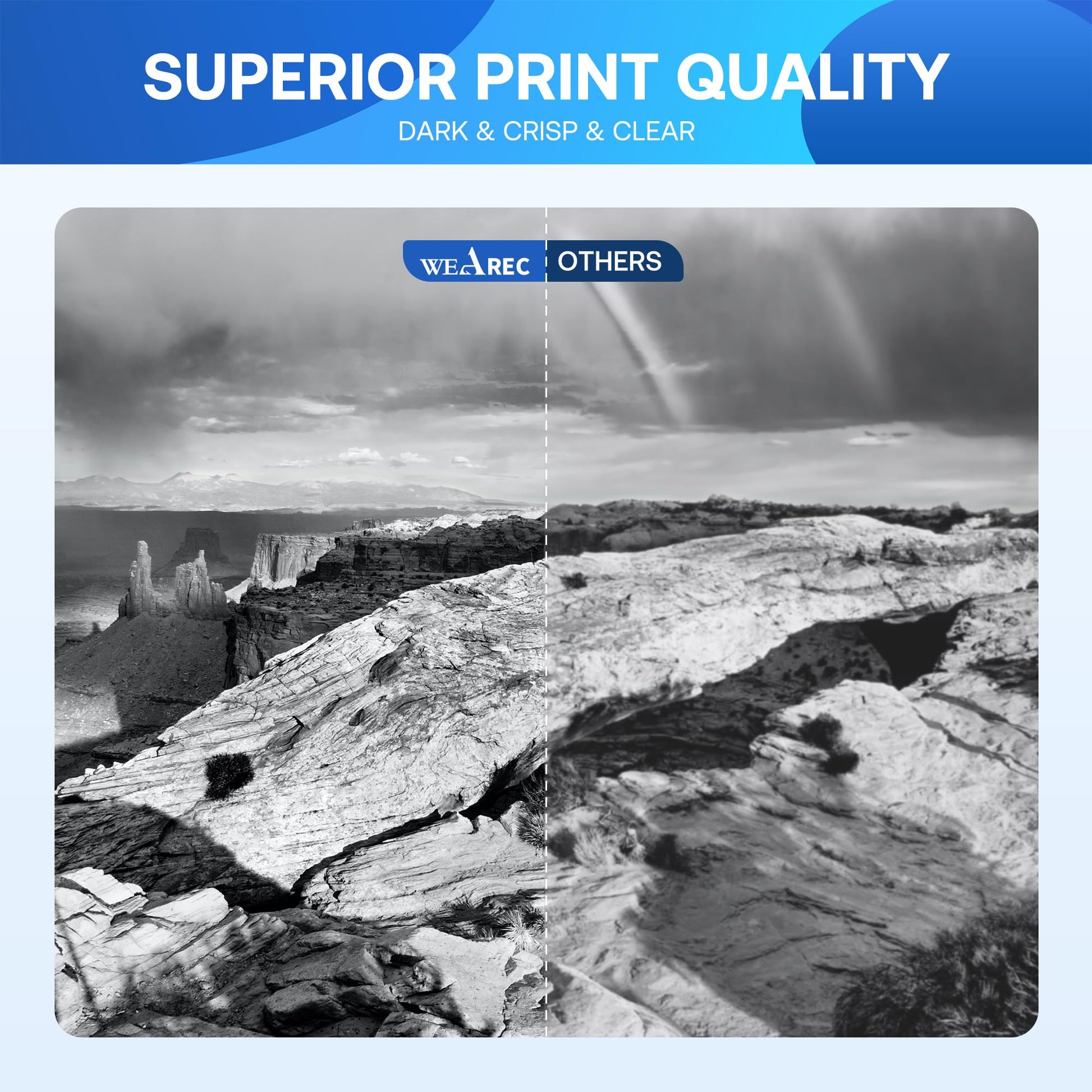 WEAREC Compatible Toner Cartridge Replacement for Brother TN760 TN-760 TN730 with HL-L2350DW HL-L2370DW MFC-L2750DW DCP-L2550DW Printer (Black 4 Pack)