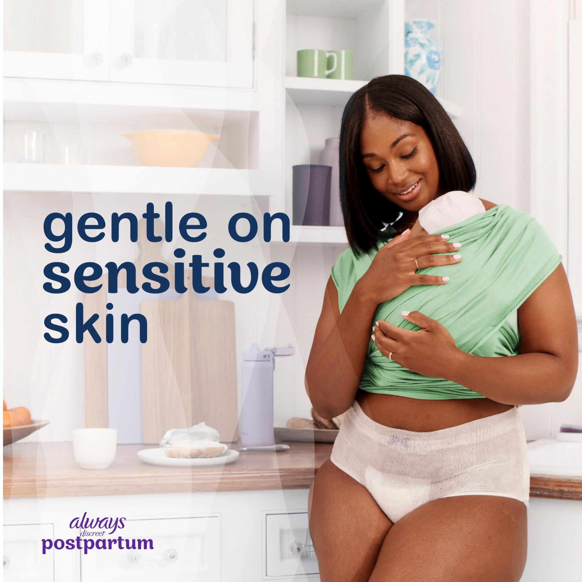 Always Discreet Postpartum and Adult Incontinence Underwear for Women, Large, Maximum Protection, 14 Count