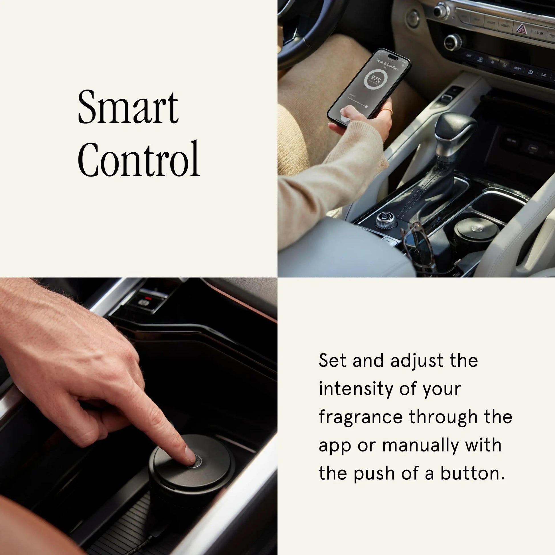 Pura Car Diffuser - Portable Fragrance System - On/Off Controlled Through Car Acceleration - Adjustable Intensity Control Through App - Fragrances Sold Separately