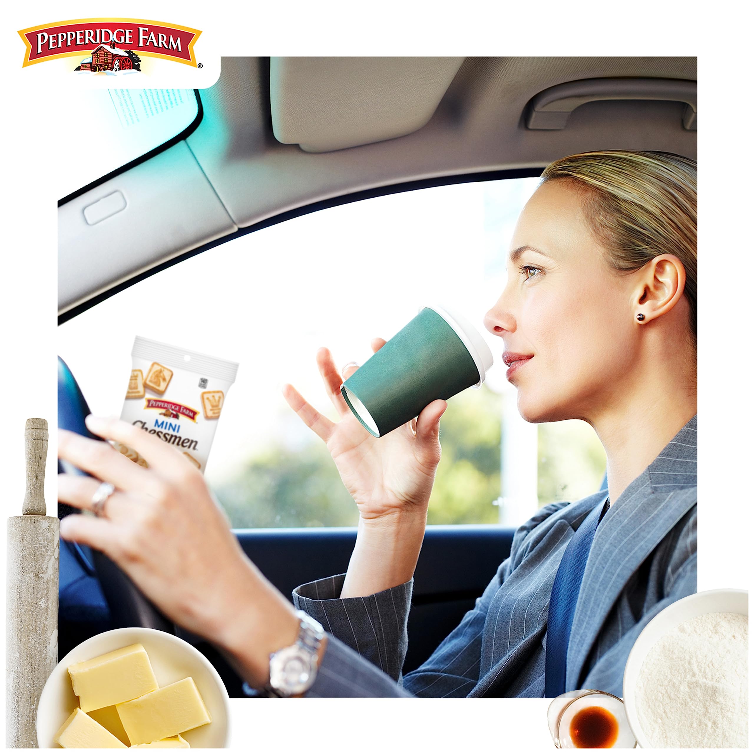 Pepperidge Farm Chessmen Minis Butter Cookies, 8 Snack Packs, 2.25-oz. Each (Pack of 8)