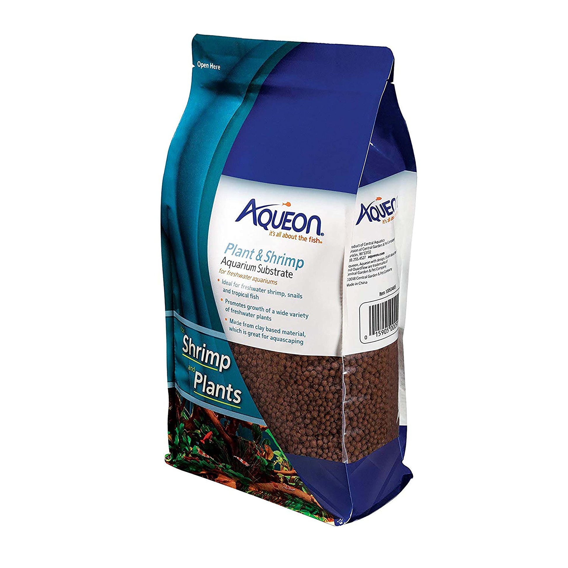 Aqueon Plant and Shrimp Aquarium Substrate, Aqua Soil for Fish Tanks, 5 Pounds