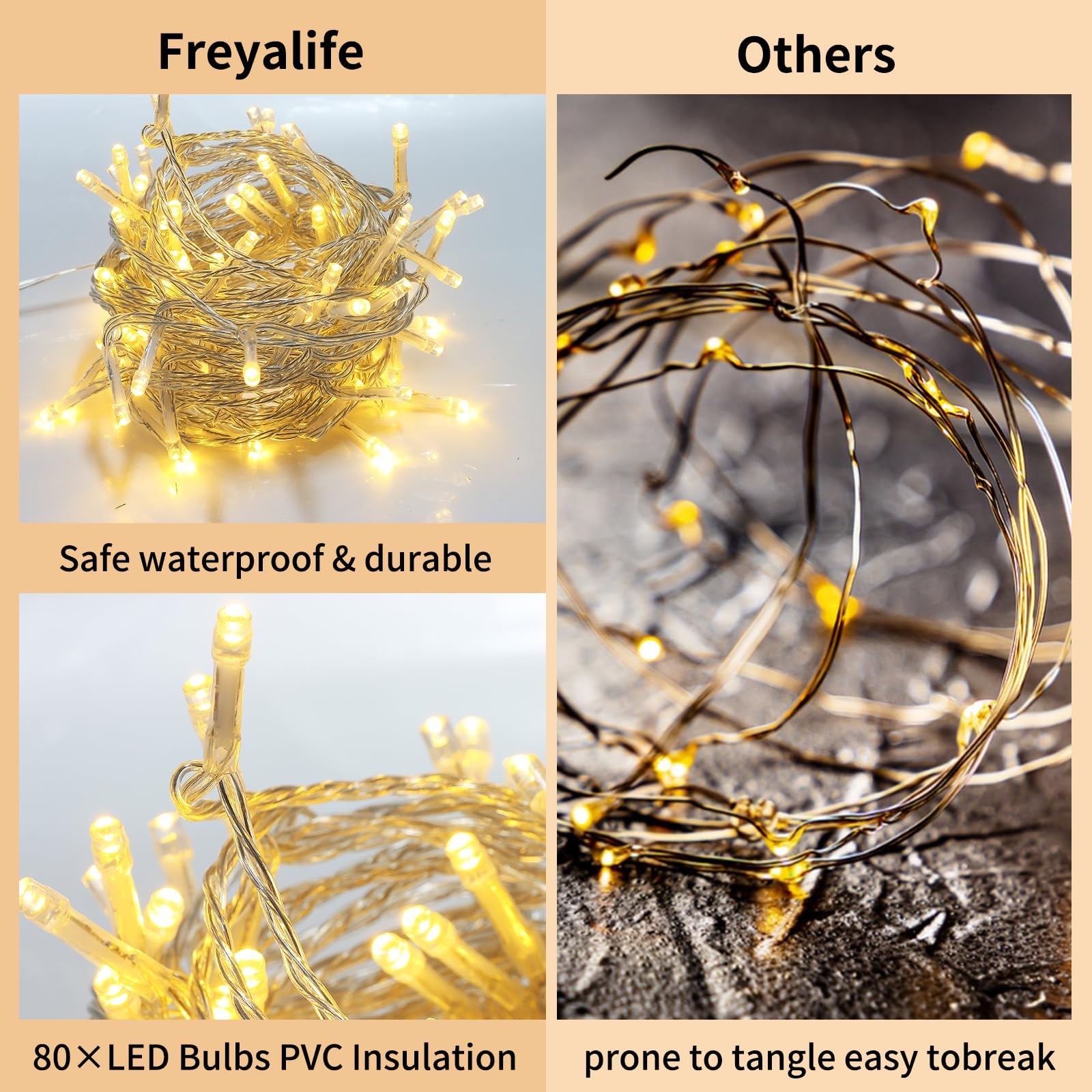Freyalife Fake Vines for Room Decor(12 Pack 84 FT),with CE Certified 80 LED String Lights,Artificial Plant Ivy for Aesthetic Home Bedroom Wall Wedding Party Office Patio Indoor, Outdoor Garden Décor