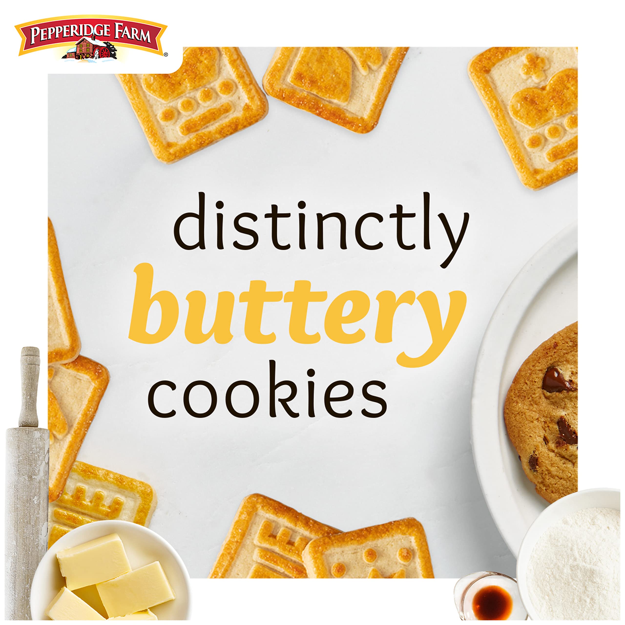 Pepperidge Farm Chessmen Minis Butter Cookies, 8 Snack Packs, 2.25-oz. Each (Pack of 8)