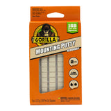 Gorilla Mounting Putty, Non-Toxic Hanging Adhesive, Removeable & Repositionable, 84 Pre-Cut Squares, 3pk - 2oz/56g, Natural Tan Color, (Pack of 3)