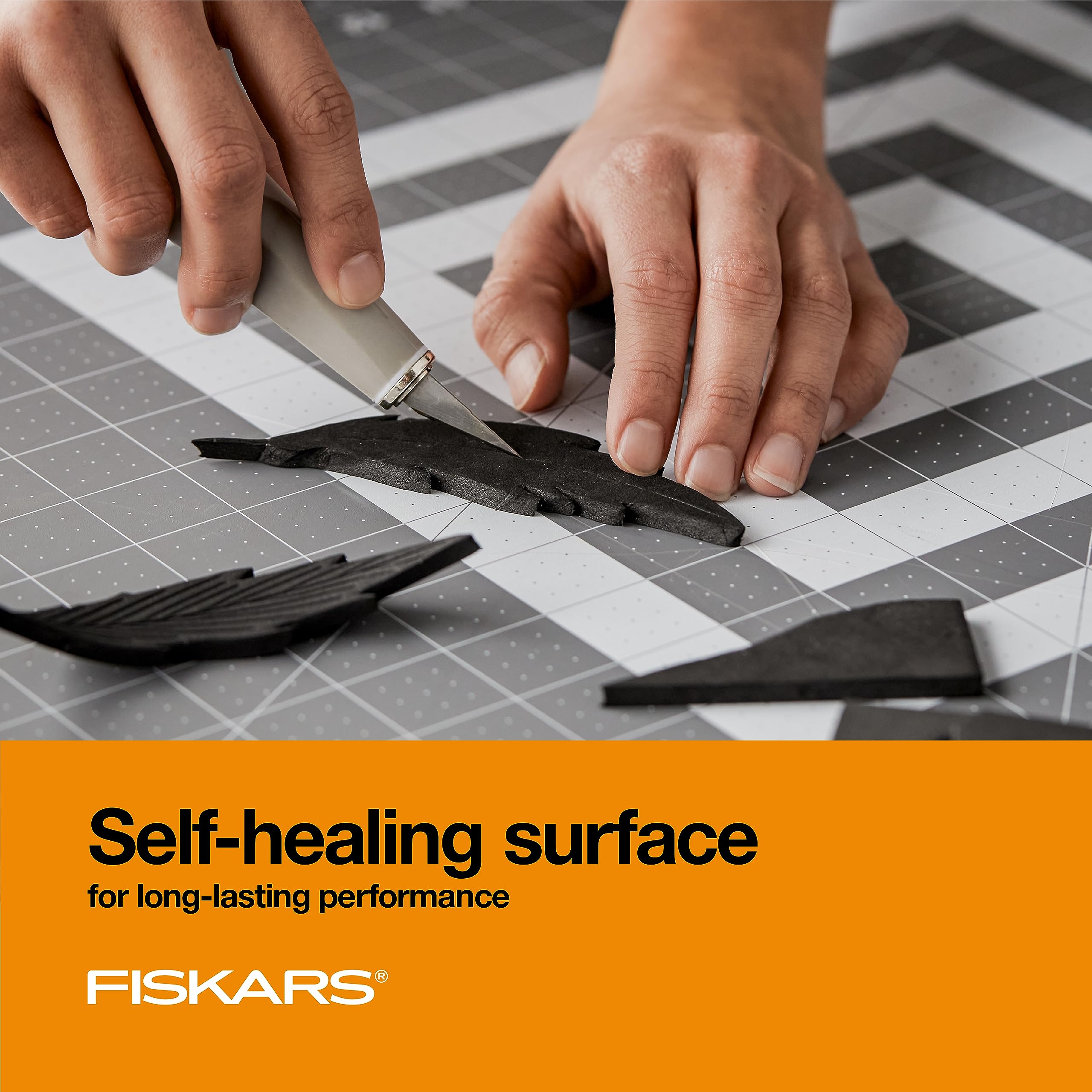 Fiskars Self Healing Cutting Mat for Quilting, Arts and Crafts, 24" x 36" Grid, Sewing Mat, Craft Cutting Board, Sewing Supplies and Quilting Tools