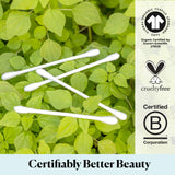 Sky Organics - Organic Cotton Swabs, 500 ct. - Ultra Soft Tips - Strong & Durable - Hypoallergenic - Chlorine Free - Sustainable - with Ebook - Natural, Vegan & Cruelty Free - Skin Care & Self Care