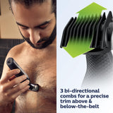 Philips Norelco Bodygroom Series 5000 Showerproof Body & Manscaping Trimmer for Men with Back Attachment, BG5025/40