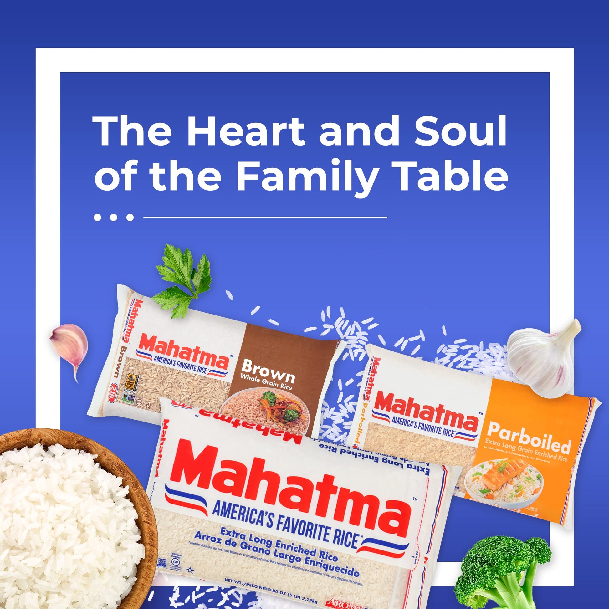 Mahatma Extra-Long-Grain Rice 5-Pound Rice Bag, Gluten-Free and Non-GMO White Bulk bag, 1 Bag of