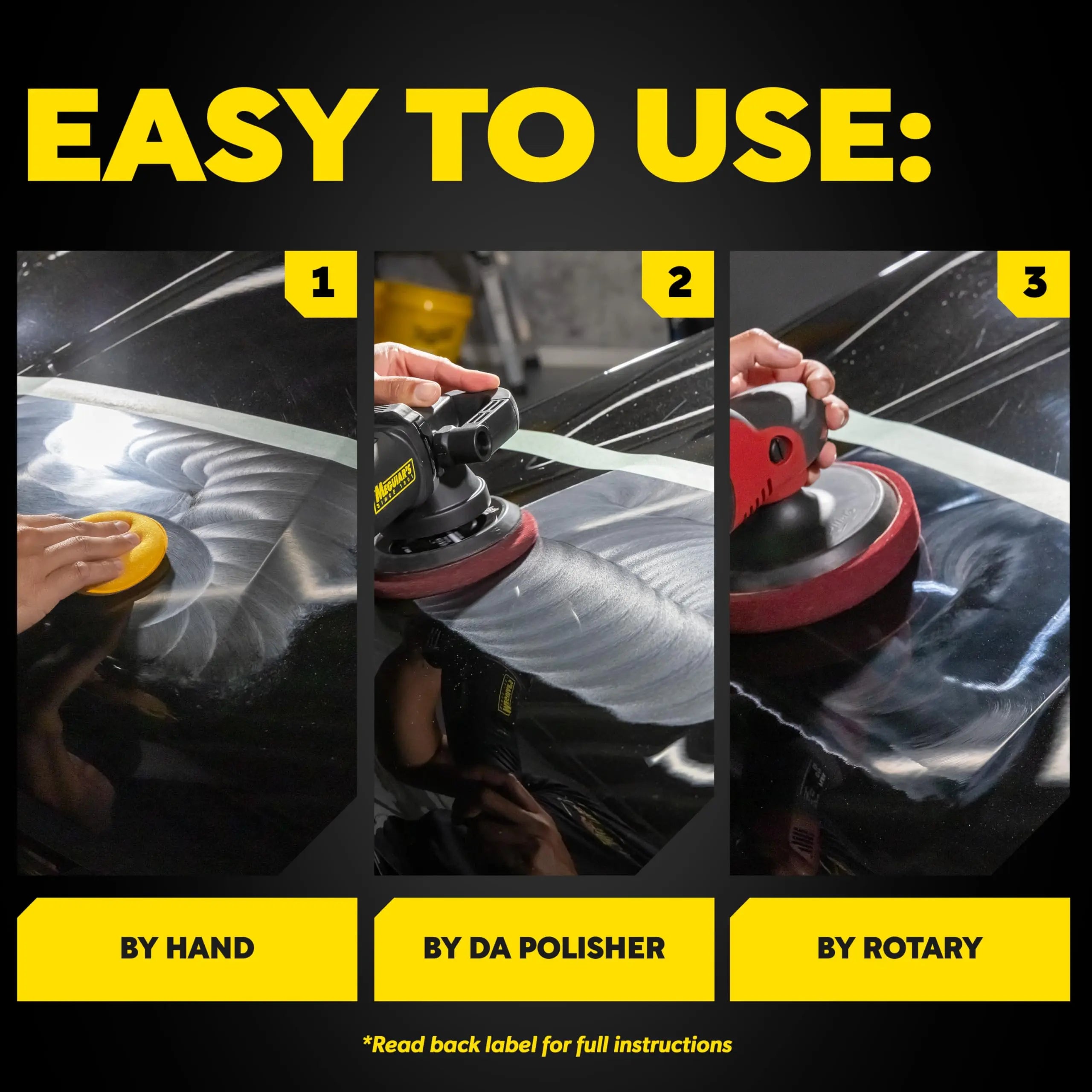 Meguiar's Mirror Glaze M105 Ultra-Cut Compound, Car Rubbing Compound for Removing Scratches and Heavy Swirls While Adding Shine, Safe and Effective on All Glossy Car Paint and Clear Coats, 8 oz