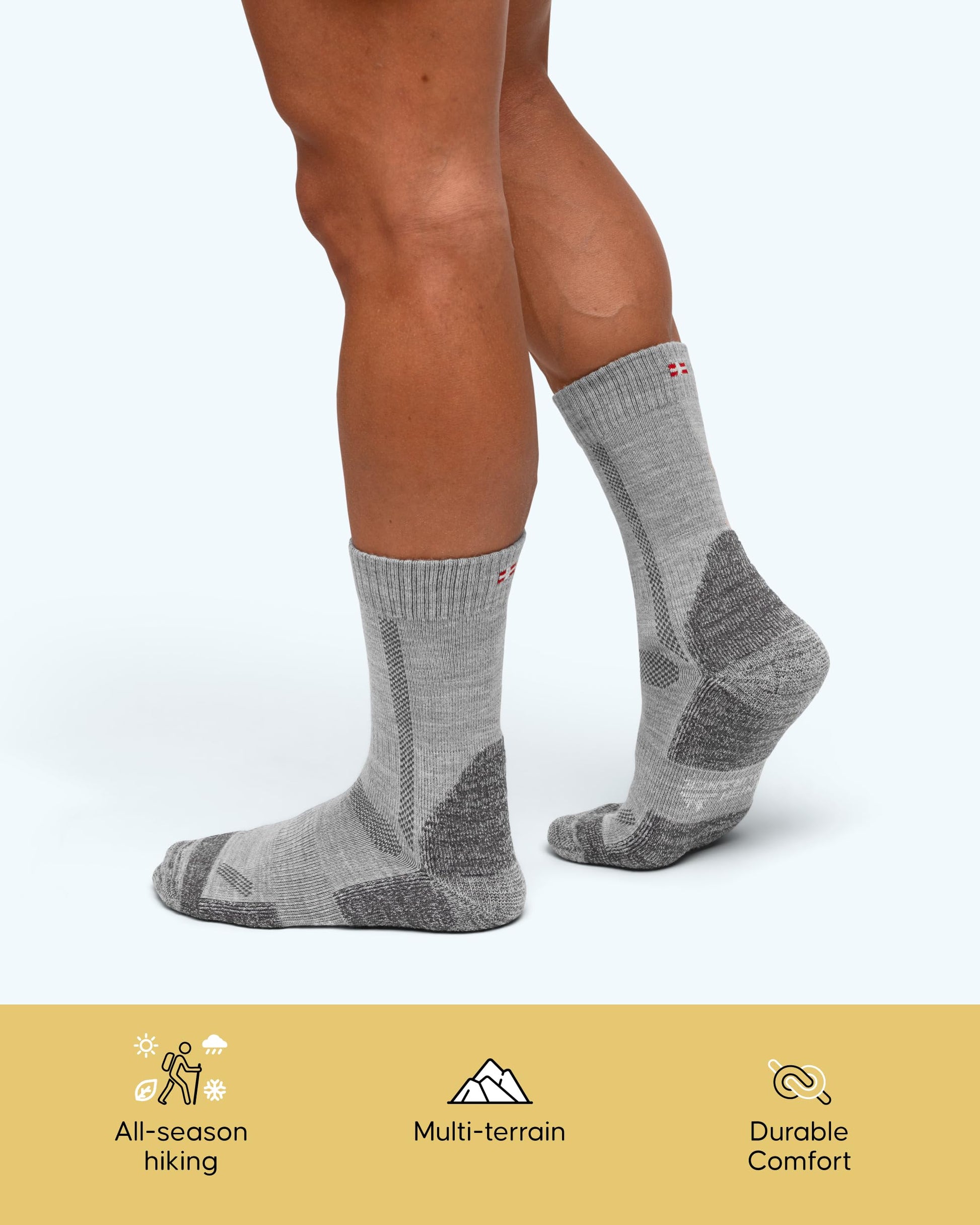 DANISH ENDURANCE Hiking Socks Women & For Men, Merino Wool Socks, Crew Mens, Womens Moisture Wicking, Work, Calcetines para Hombre