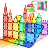 Magnetic Tiles Kids Toys STEM Magnet Toys for Toddler Magnetic Blocks Building Toys Preschool Learning Sensory Montessori Toys for 3+ Year Old Boys and Girls, Safe Creativity Toddler Kids Toys 40PCS