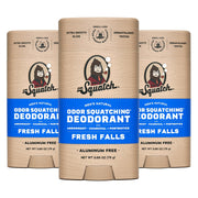 Dr. Squatch Natural Deodorant for Men 3 Pack Fresh Falls Ã¢ÂÂ Odor-Squatching Men's Deodorant Aluminum Free (2.65 oz, 3 Pack)