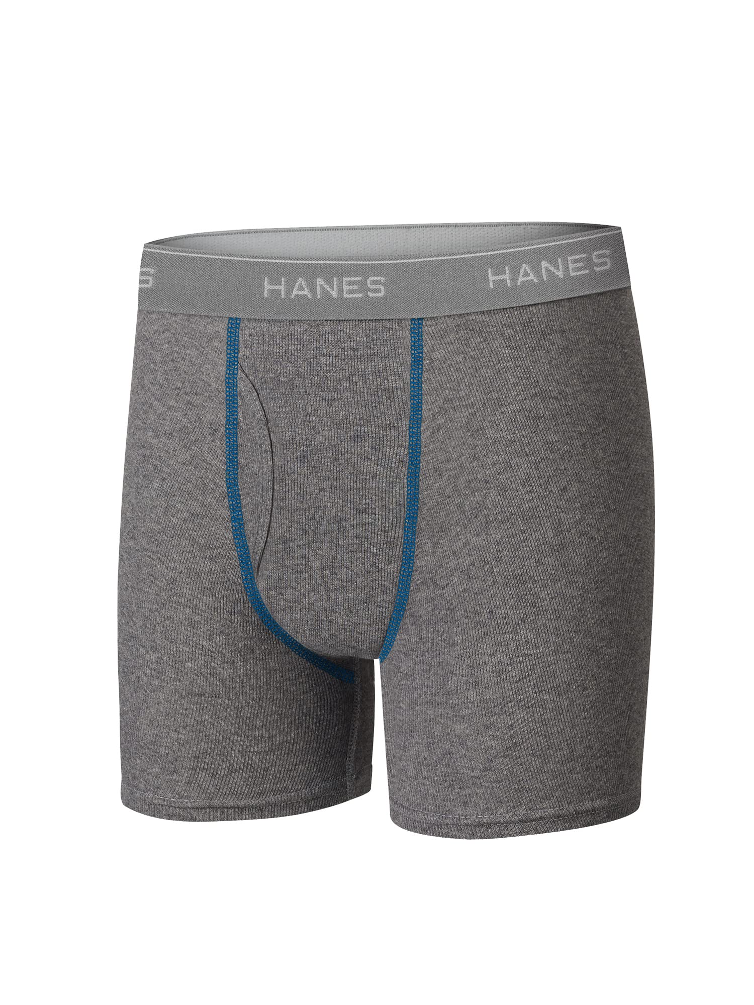 Hanes Boys' and Toddler Underwear, Comfort Flex and ComfortSoft Boxer Briefs, Multiple Packs Available, Grey/Blue/Black/Red-10, Small