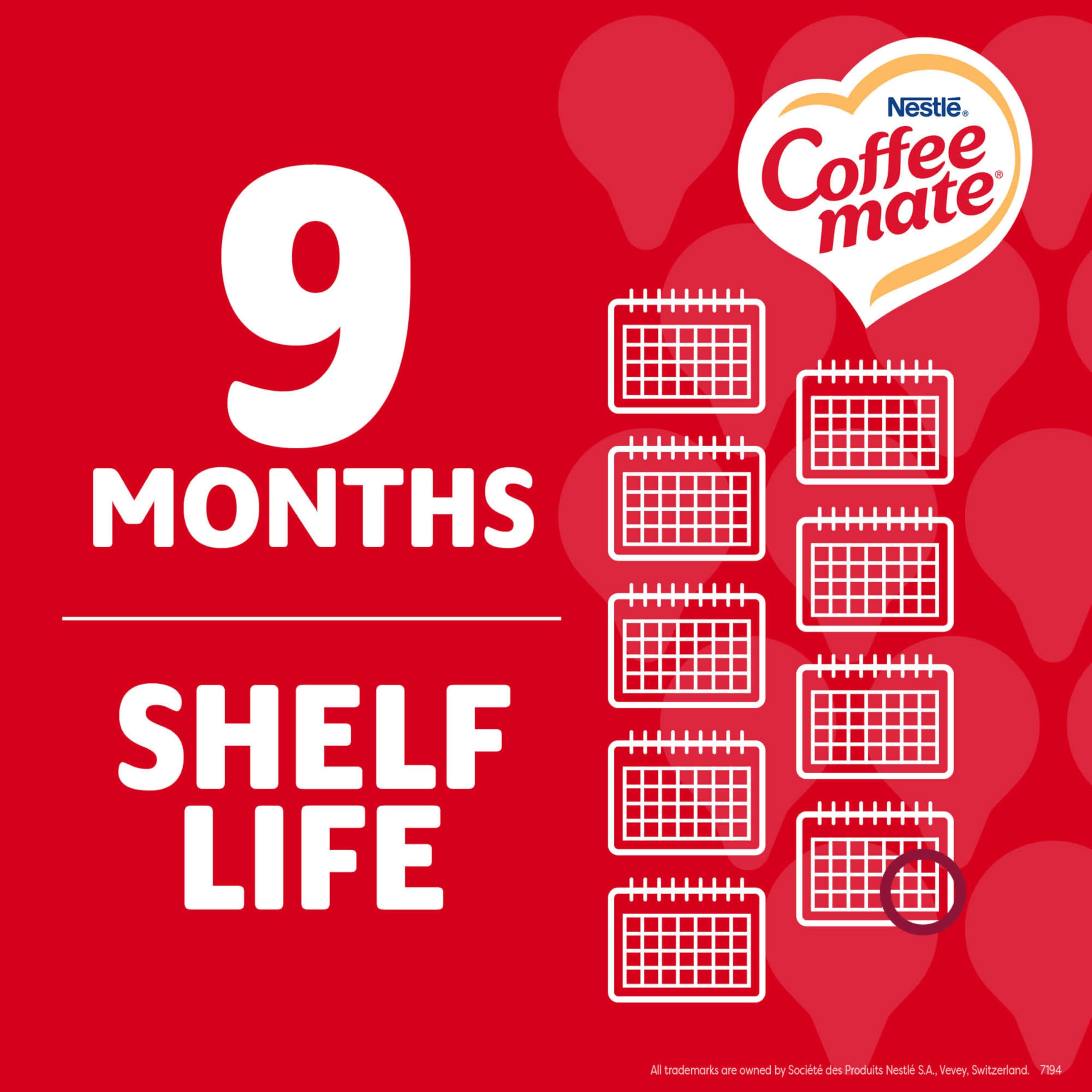 Nestle Coffee mate Creamer Singles Variety Pack, Original, French Vanilla, Hazelnut, Non Dairy, No Refrigeration, 0.375 fl oz Tubs, 150 Count (Pack of 50 Per Flavor)