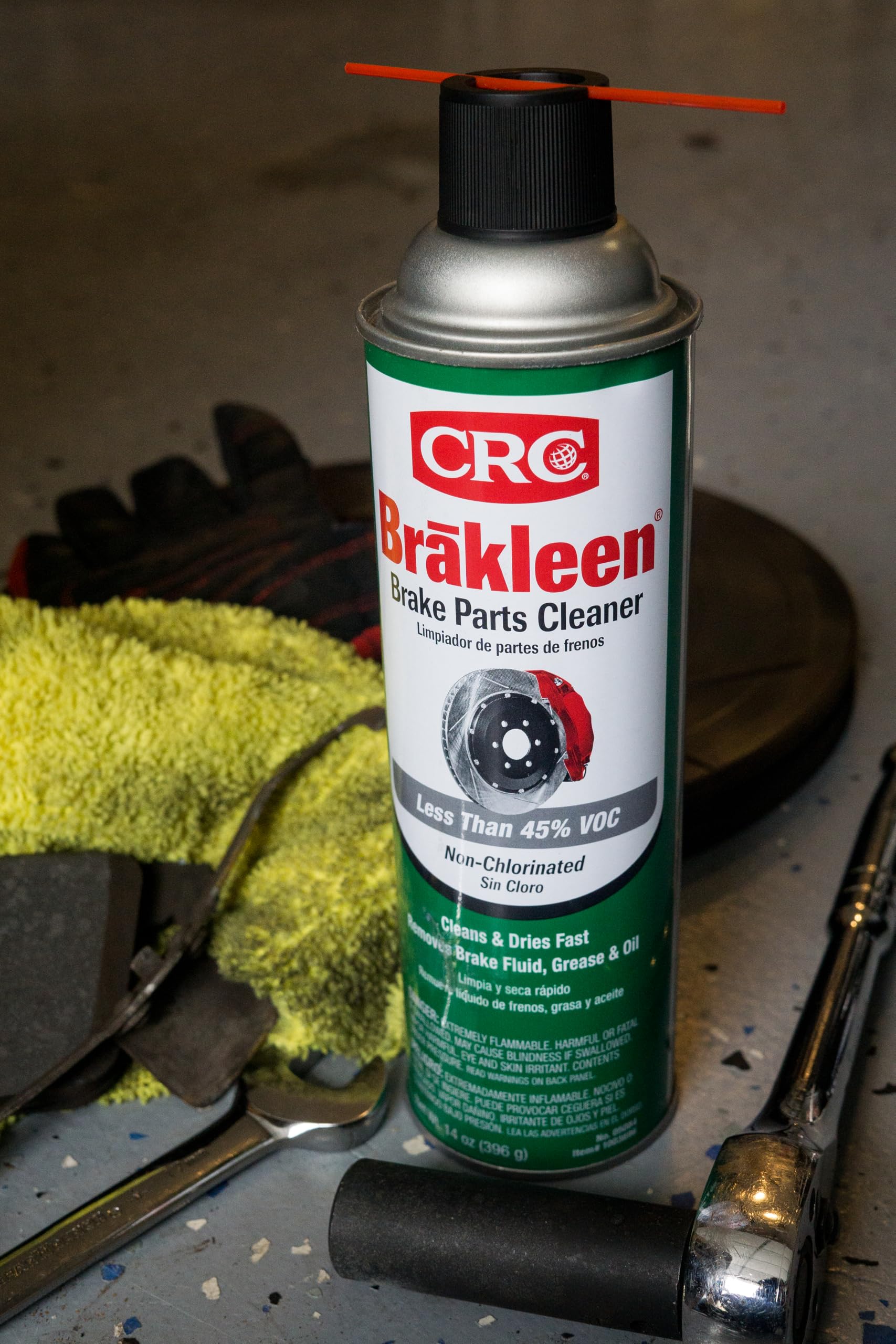 CRC (05084-12PK) Brakleen Non-Chlorinated Brake Parts Cleaner - 14 oz., (Pack of 12)