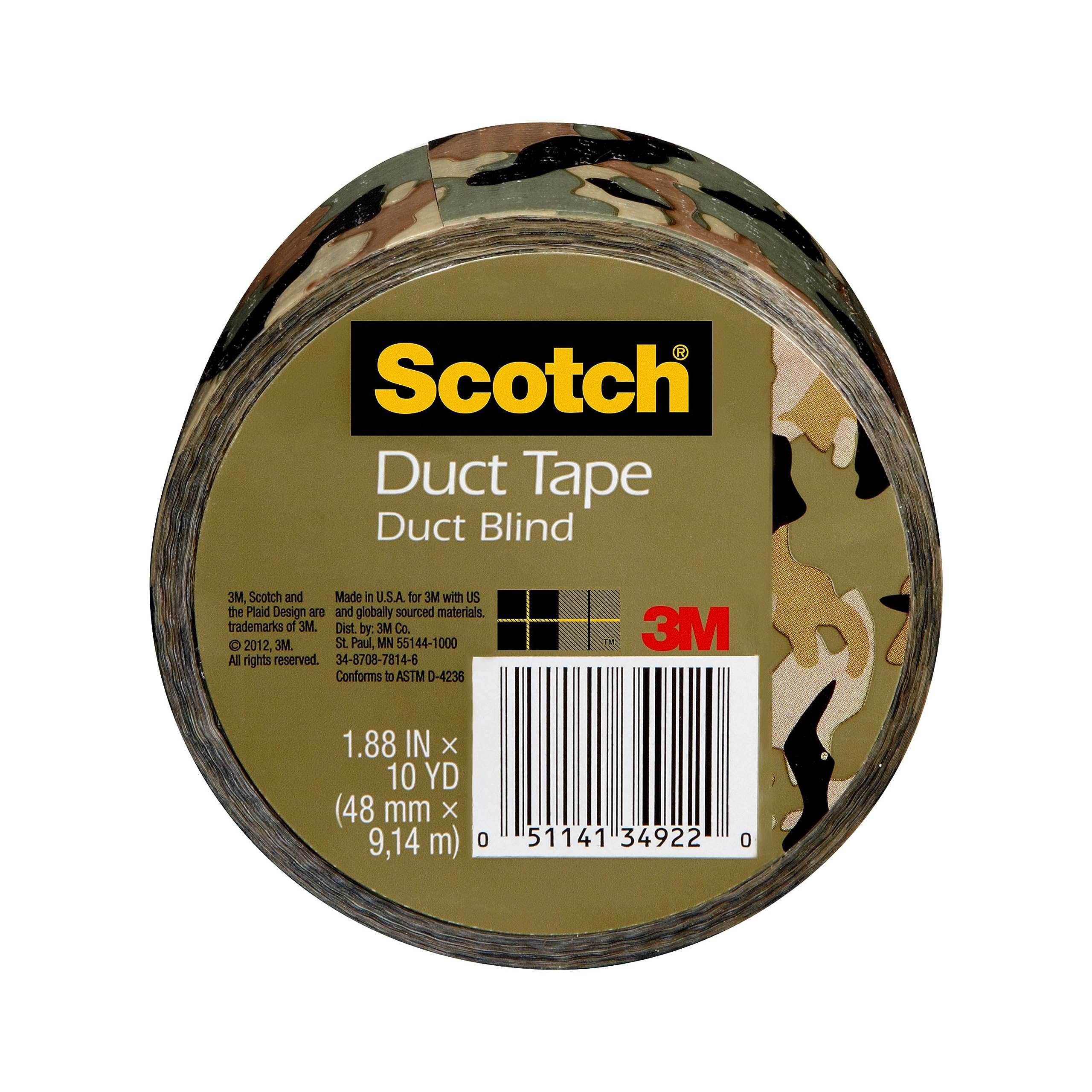 Scotch Duct Tape, 1.88 in x 20 yd, Sunshine Yellow, 1 Roll (920-YLW-C)