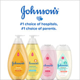 Johnson's Moisturizing Mild Pink Baby Lotion with Coconut Oil for Delicate Baby Skin, Paraben-, Phthalate- & Dye-Free, Hypoallergenic & Dermatologist-Tested, Baby Skin Care, 3.4 Fl. Oz