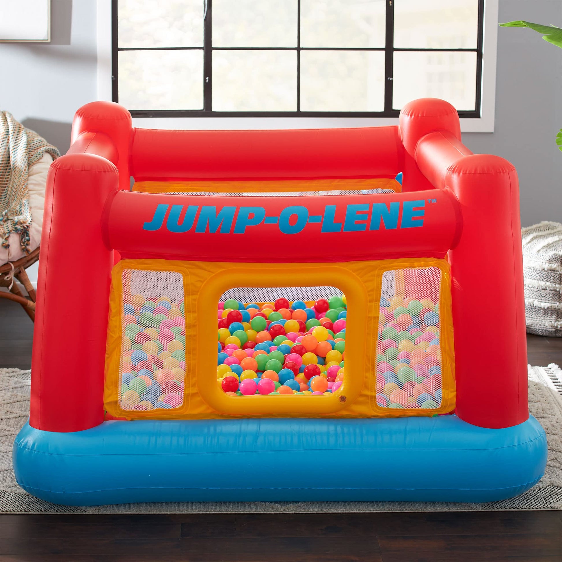 Intex Inflatable Jump-O-Lene Playhouse Trampoline Bounce House for Kids Ages 3-6