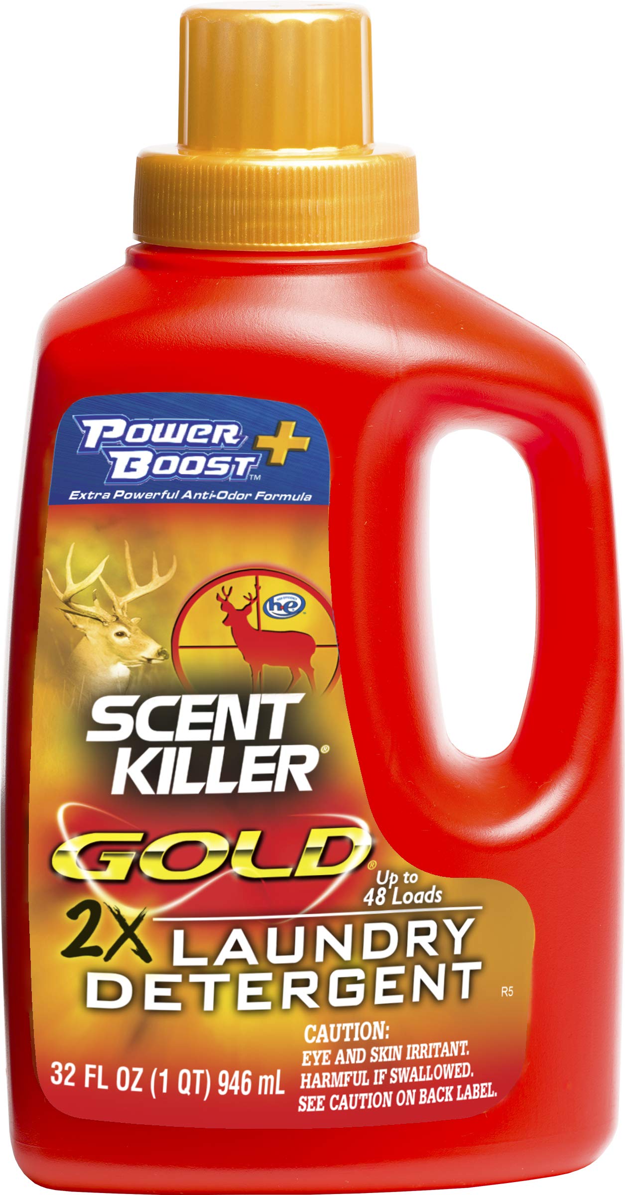 Scent Killer Gold Geruchsfreies Waschmittel für Jagdbekleidung mit Power Boost Plus Geruchsentferner, 946 Milliliter