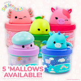 Original Squishmallows Ashley The Apple Premium Cloud Slime, 8 oz. Fluffy Slime, Green Apple Scented, 3 Fun Slime Add Ins, Pre-Made Slime for Kids, Great 6 Year Old Toys, Super Soft Sludge Toy