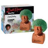 Chia Pet Bob Ross with Seed Pack, Decorative Pottery Planter, Easy to Do and Fun to Grow, Novelty Gift, Perfect for Any Occasion