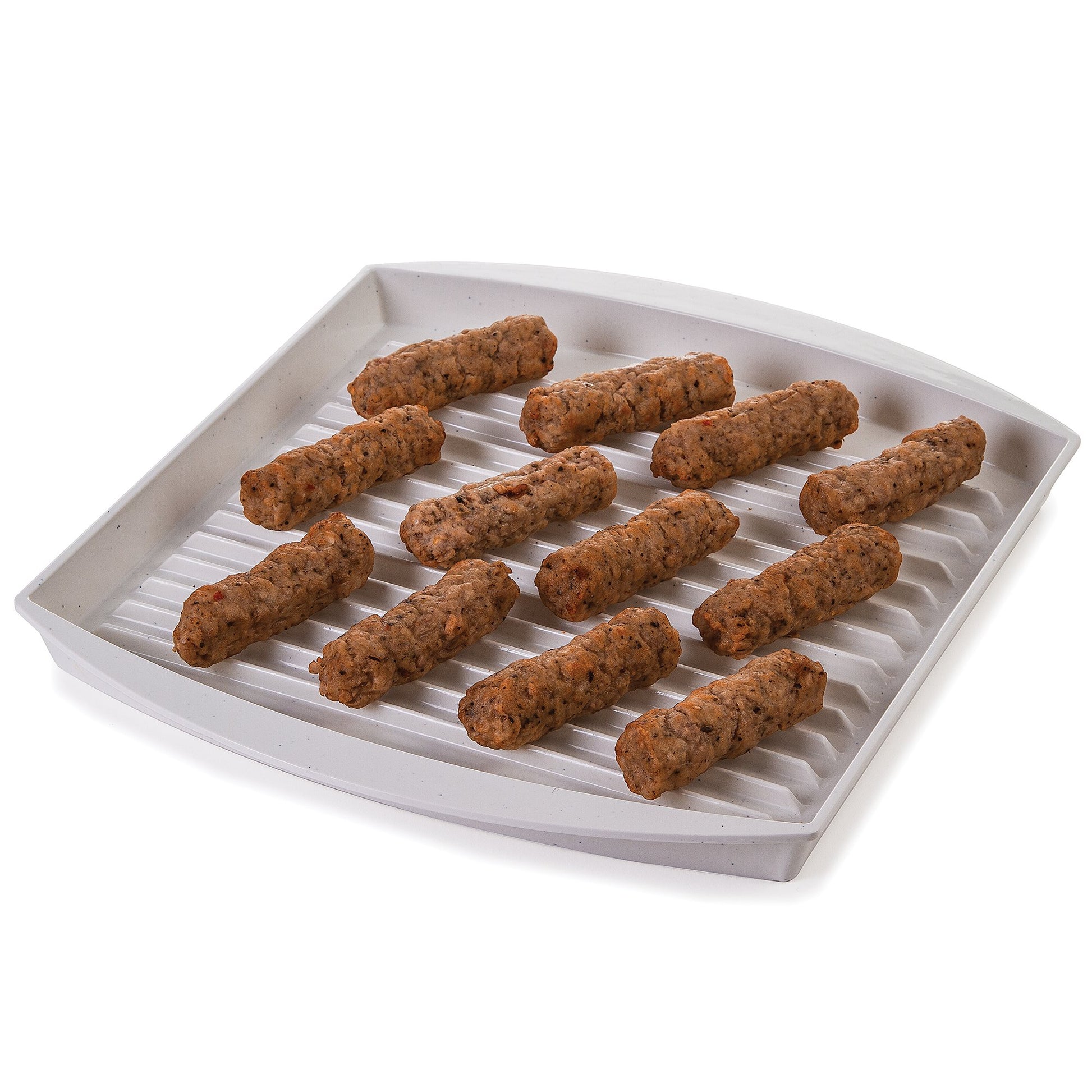 PrepSolutions Microwavable Bacon Grill, White – Nonstick, Easy-Clean Design, 1 Piece