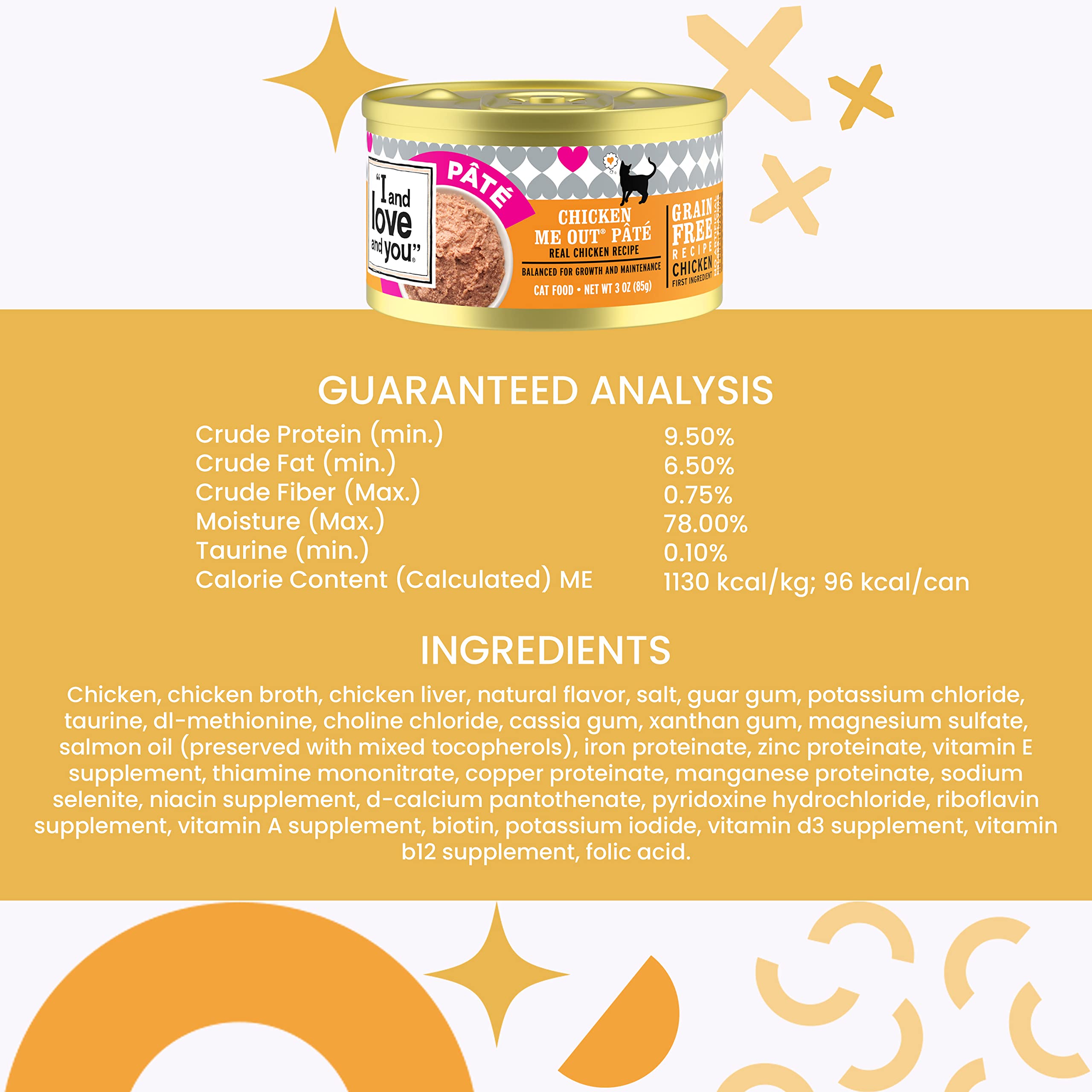 I AND LOVE AND YOU, Cat Food Variety, 3 Ounce, 12 Pack