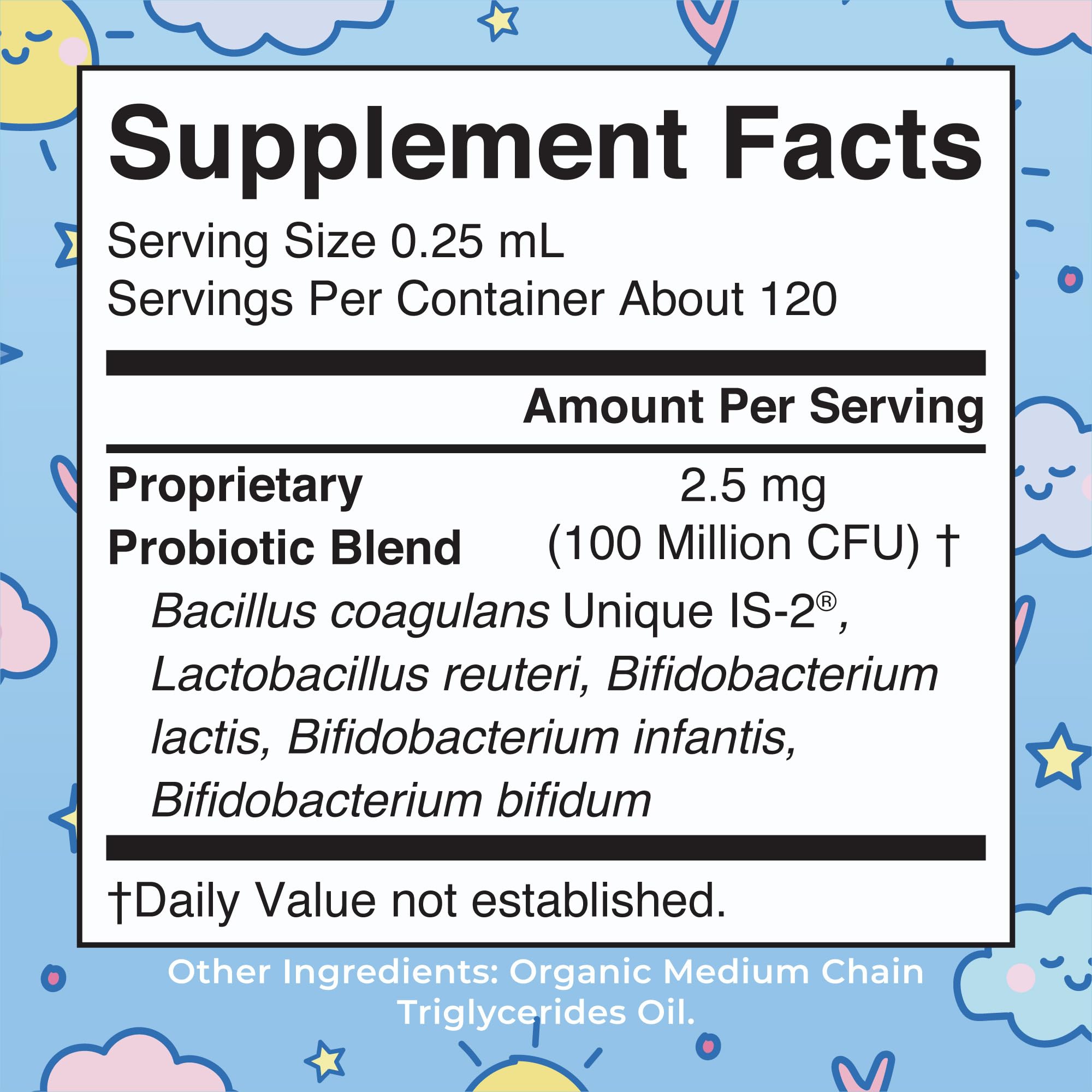 MaryRuth Organics USDA Organic Infant Liquid Probiotic Drops | Baby Essentials | Probiotics for Infants | Baby Probiotic Drops | Proprietary Probiotic Blend | Vegan | Non GMO | 125 Servings