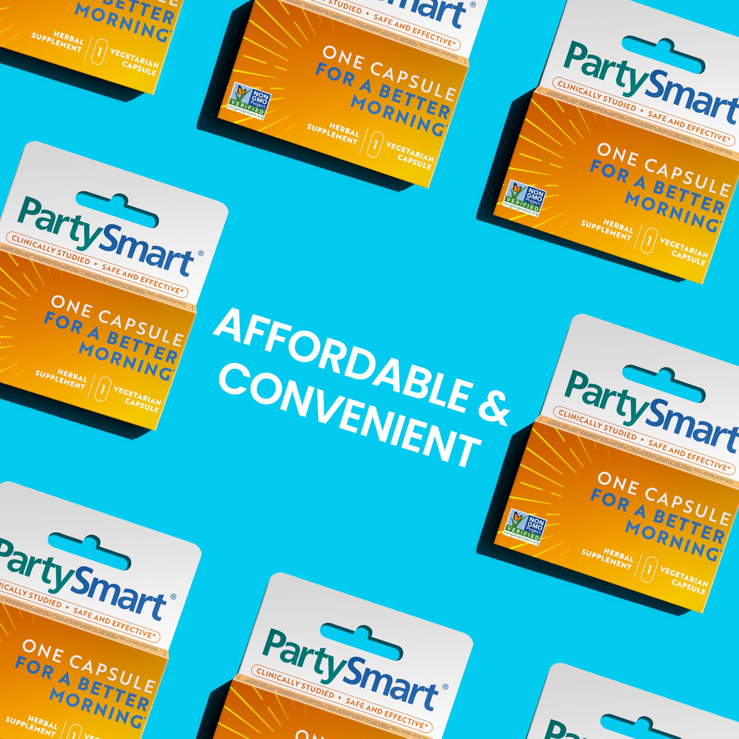 Himalaya PartySmart, 10 Individual Capsules - Alcohol Breakdown Liver Support for a Better Morning After Drinking - Plant Based, Vegan, Non-GMO, Gluten Free, Clinically Studied