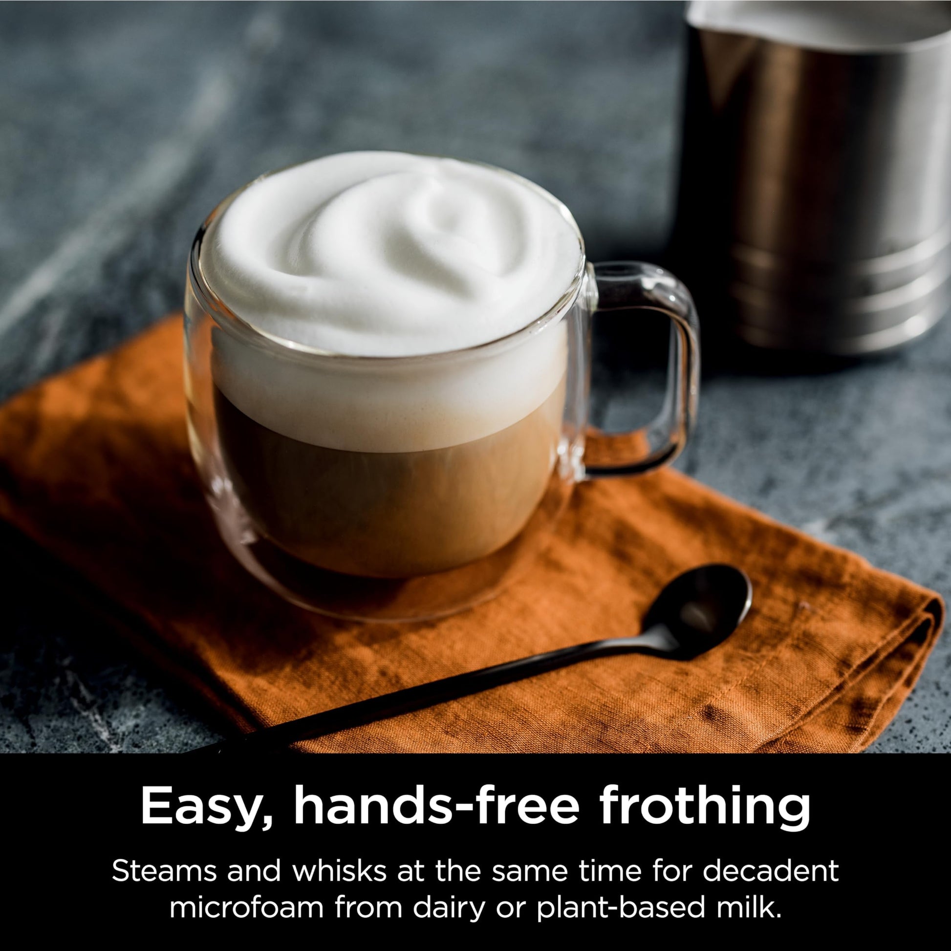 Ninja | Espresso Machine and Drip Coffee Maker| Luxe Café Premier Series | Integrated Coffee Grinder, Milk Frother, Assisted Tamper & Built-In Espresso Accessory Storage | Stainless Steel | ES601