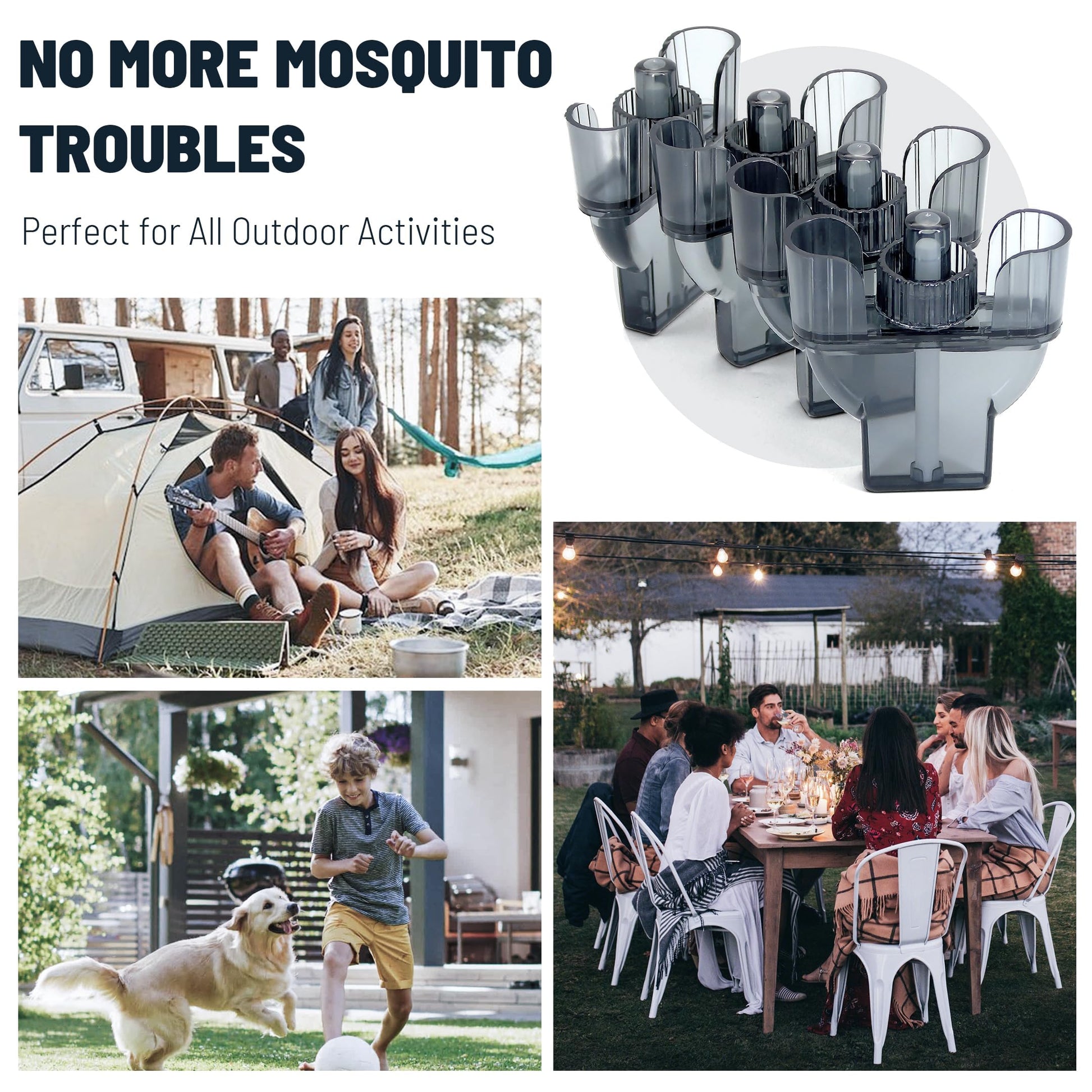 Mosquito Repellent for Home, 4 Pack Ideal for Bedroom Kitchen and Garden Use, Efficient Cartridges Compatible with E-Series Refills