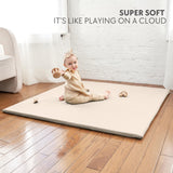 Stylish Padded Baby Play Mat for Your Boy or Girl - Extra Thick & Super Soft Vegan Leather Floor Mat Creates A Safe Play Area for Little Ones - A Beautiful Playmat That Fits Nicely Into Any Playroom