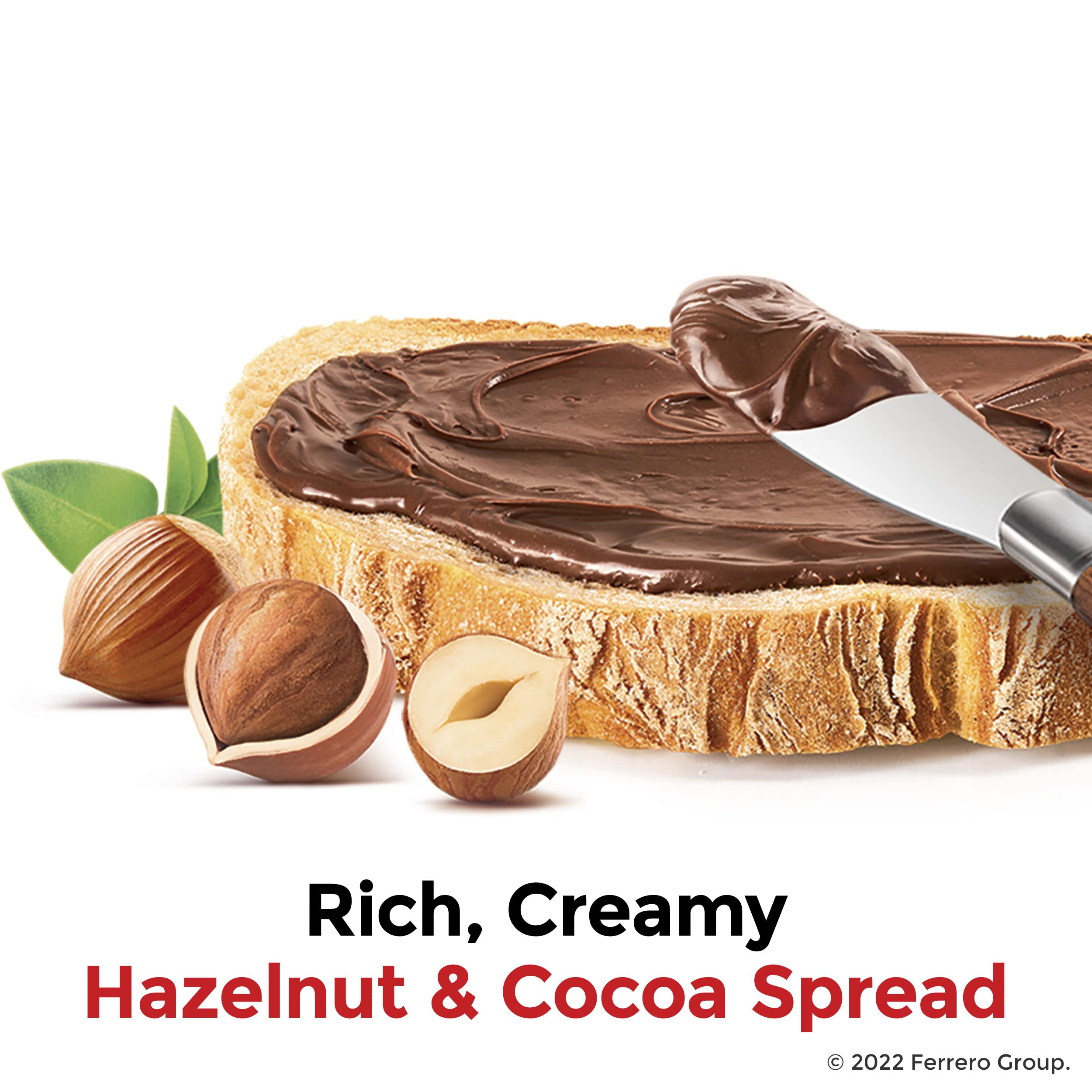 Nutella Hazelnut Spread with Cocoa, Creamy Hazelnut Spread, Breakfast Favorite, 35.3 oz Jar
