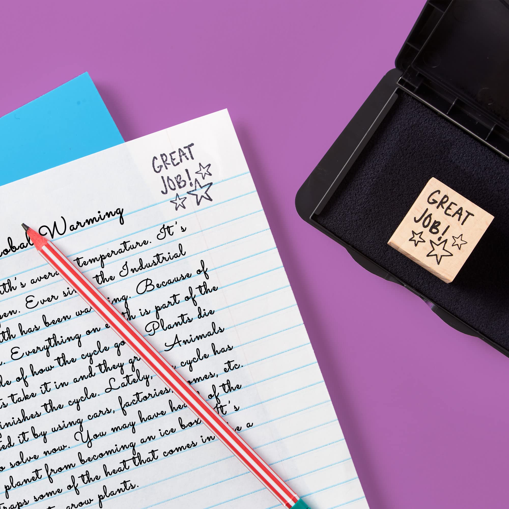 Avery Carter's Foam Stamp Pad, 2.75 x 4.25 Inch, Black, 1 Pad (21381)