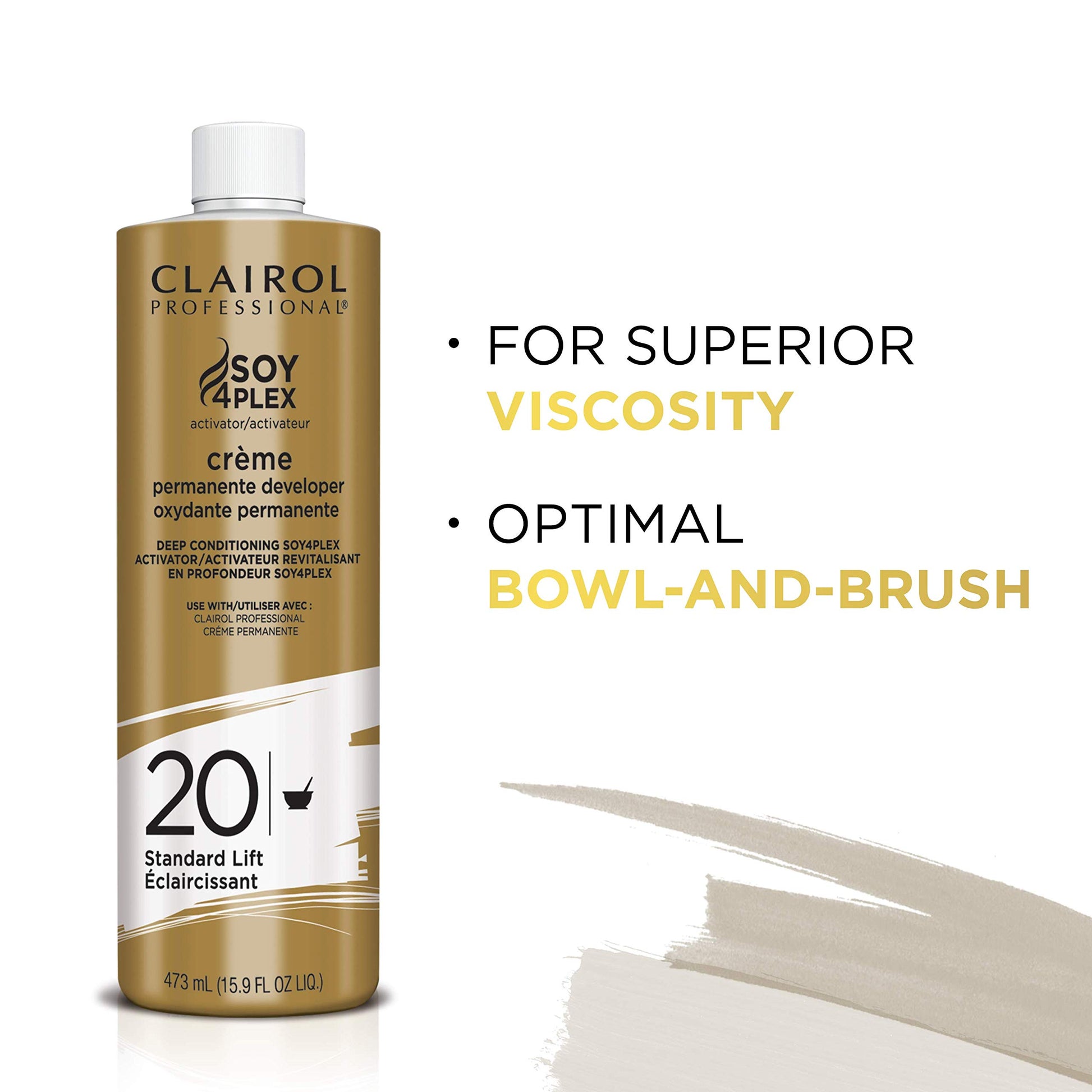 Clairol Professional Crème Permanente 20 volume Hair Developer, 16 oz. - Packaging May Vary