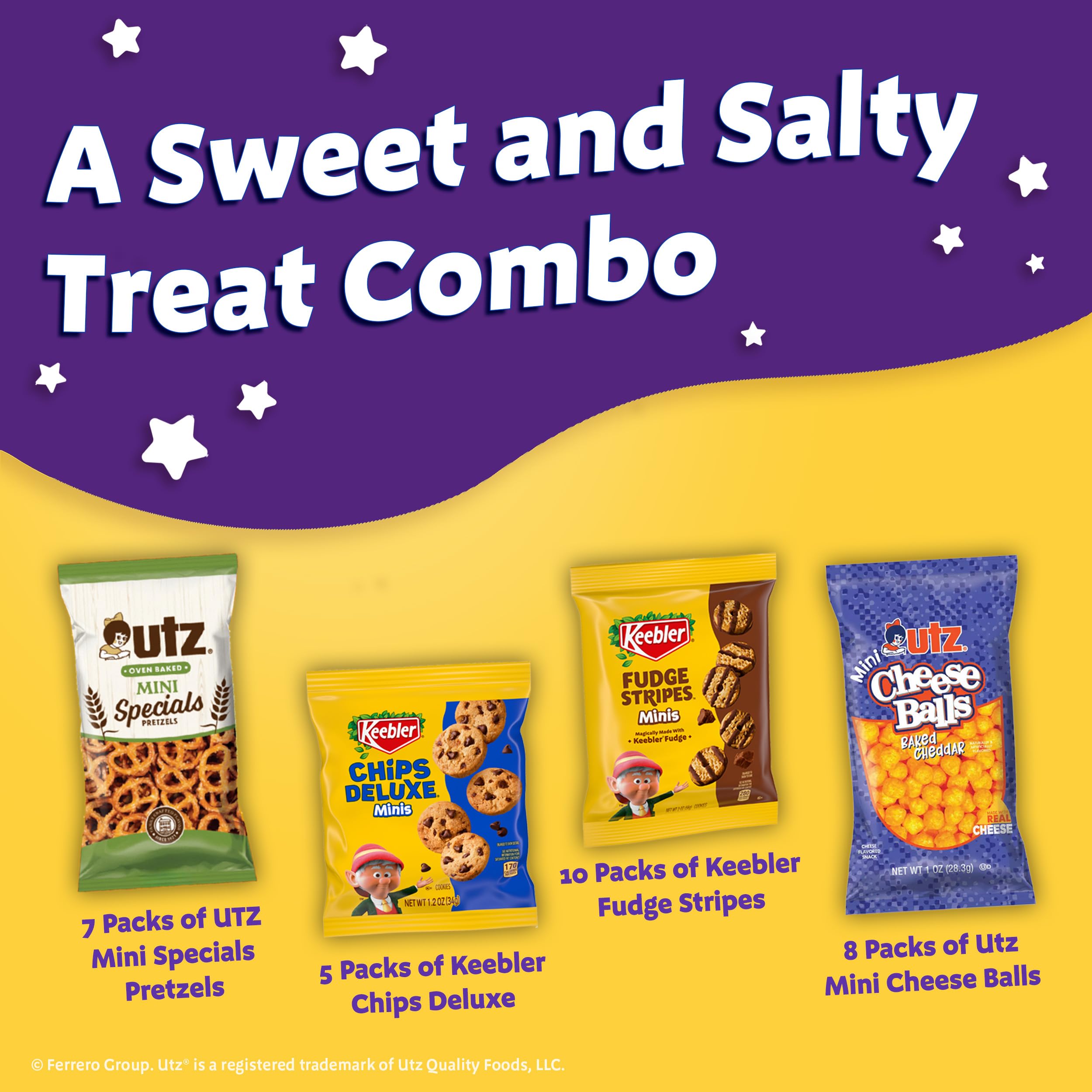 Keebler Cookies and Crackers, Variety Pack, 30 Ct. (Pack of 1)