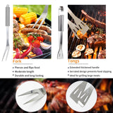 11Pcs Stainless Steel BBQ Grilling Accessories Set, Dad Gifts for Fathers Day Grilling Gifts,Portable Practical Grill Tools Utensils Kit with Storage Bag for Outdoor Grill Camping Backyard