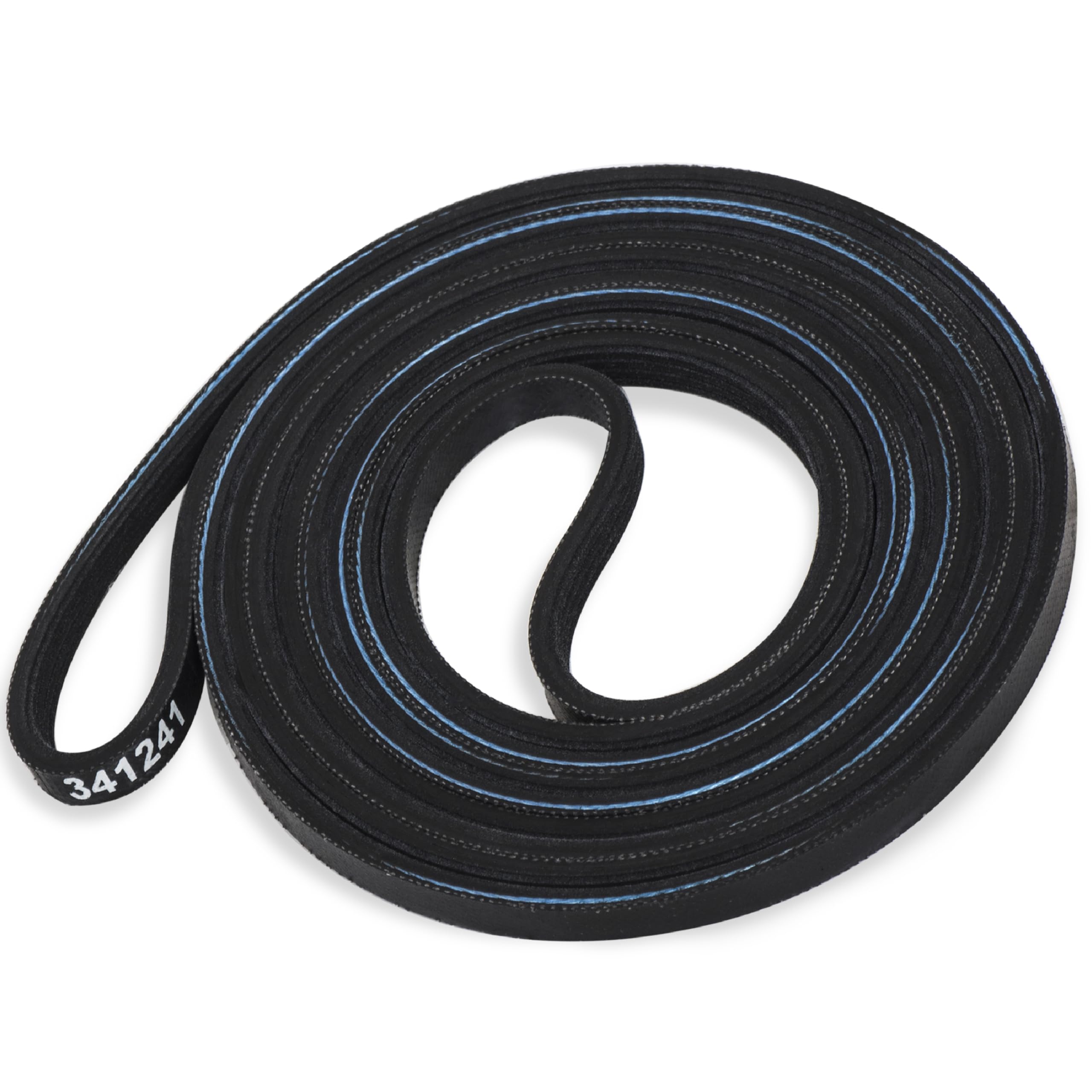 BlueStars 341241 Dryer Drum Belt - Compatible with Whirlpool Kenmore Roper Amana Dryers - Replaces 8066065 AP2946843 W10127457 PS346995 14210003 31531589 31001026 3394651 529597 WED4815EW1 NED4655EW1
