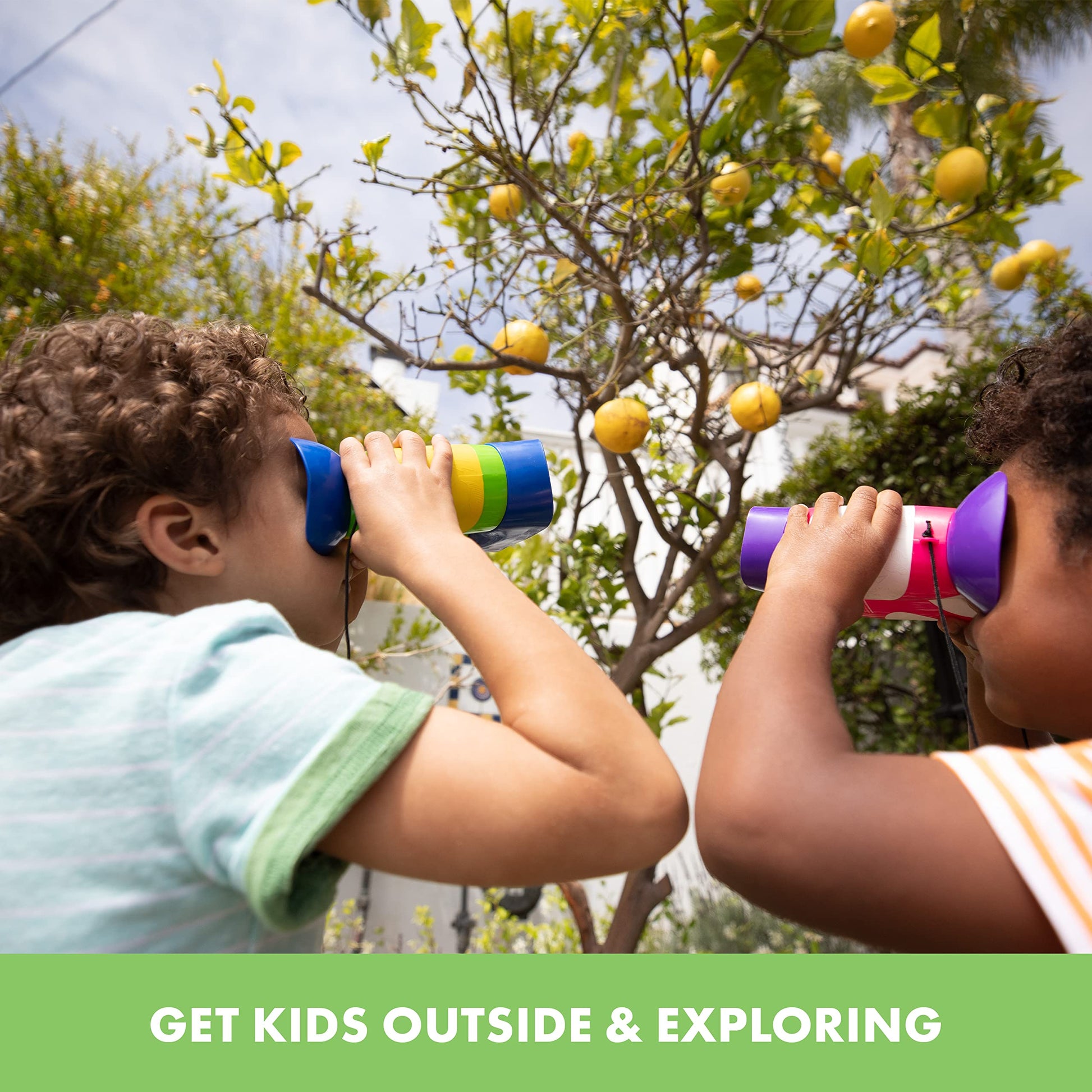 Educational Insights GeoSafari Jr. Kidnoculars, Binoculars for Toddlers & Kids, Easter Basket Stuffers for Kids, Gift for Toddlers Ages 3+