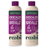 Breville Compatible Descaling Solution. Specially Formulated to Clean & Descale your Breville Espresso Machine. 2 Uses per Bottle, 2 Pack. Eco-Friendly Carbon Neutral Descaler Kit.