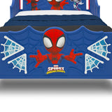 Delta Children Spidey and His Amazing Friends 3D Toddler Bed, Blue