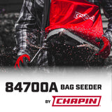 Chapin 84700A 25-Pound Professional Handheld Bag Seed spreader with Waterproof Bag, Enclosed Gears, Rear Baffle, Adjustable Shoulder Strap and Multiple Spread Options, Red, 1.0 Count