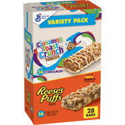 Cinnamon Toast Crunch and REESE'S Puffs Cereal Treat Bars Variety Pack, Snack Bars, 28 Ct, 23.8 oz