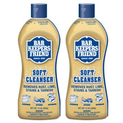 Bar Keepers Friend Soft Cleanser Liquid (2 x 13 Ounce) Multipurpose Cleaner & Rust Stain Remover for Stainless Steel, Porcelain, Ceramic Tile & More