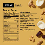 RXBAR Protein Bars, 12g Protein, Gluten Free Snacks, Snack Bars, Peanut Butter, 22oz Box (12 Bars)