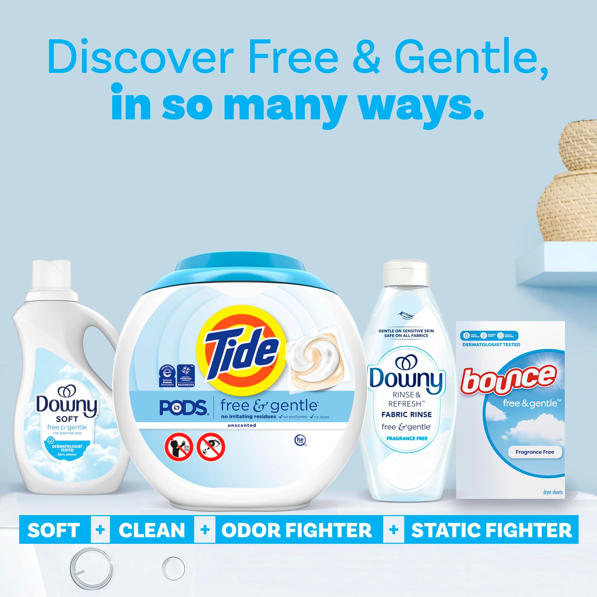 Tide PODS Free & Gentle Laundry Detergent Soap Pacs, 112 Count, Tide PODS Laundry Detergent