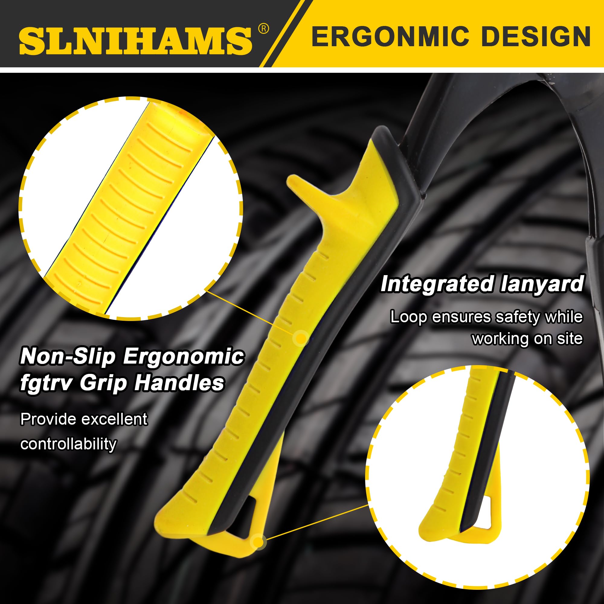 SLNIHAMS 5-Blade Hand Crimper Sheet Metal Tools, Hvac Tool for 24-28 Gauge Duct Work Downspout and Stove Pipe, 10-1/2" Sheet Metal Crimper Gutter End Cap Duct Crimping Tool