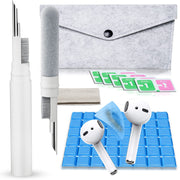 Cleaner Kit for Airpods, Earbuds Cleaning kit for Airpods Pro 1 2 3, Phone Cleaner kit with Brush for Bluetooth Earbuds Cleaner, Wireless Earphones,iPhone,Laptop, Camera (White)