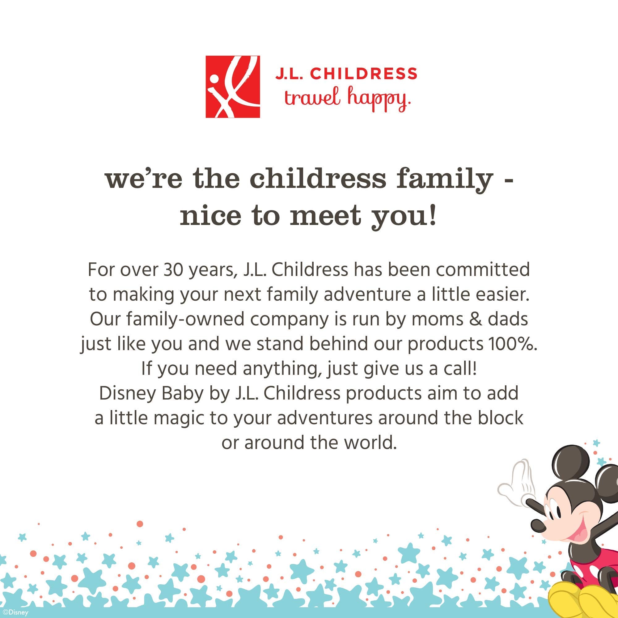 J.L. Childress Disney Baby Side Sling Stroller Cargo Net - Stroller Organizer Attachment for Storage, Mesh Bag for Baby Accessories, Universal Fit - Mickey, Black
