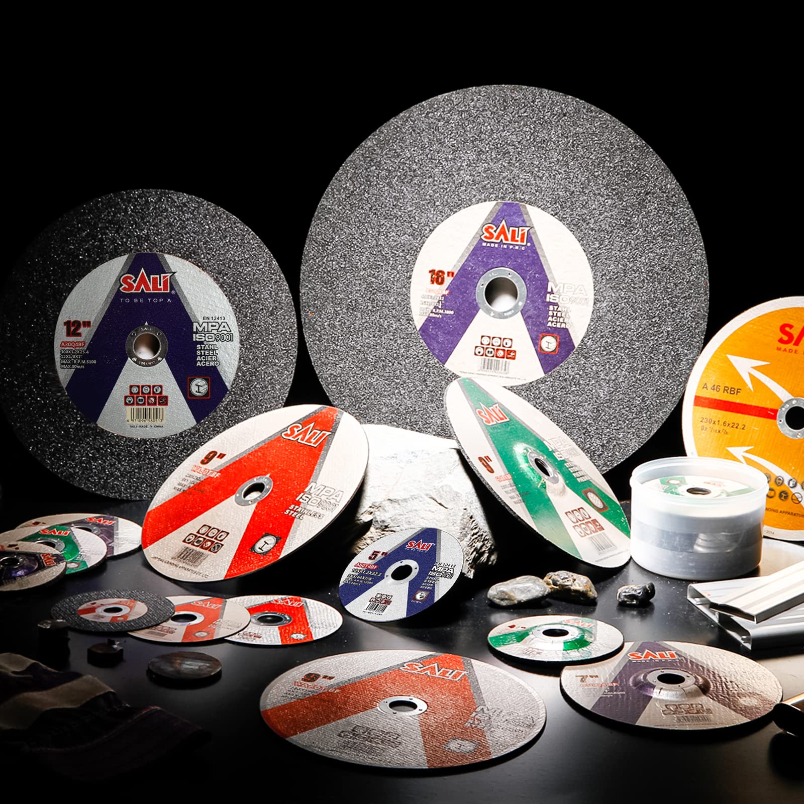 SALI 50 Pack Cut Off Wheel 4 1/2 Inch Cutting Wheels 4-1/2" x 3/64" x 7/8" for Metal & Stainless Steel, Angle Grinder Cutting Wheel,Cutting Discs with Aggressive Cutting